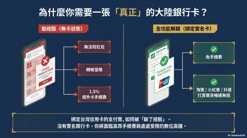 大陸銀行卡 為什麼需要大陸銀行卡